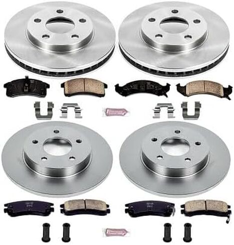 Power Stop KOE2760 Autospecialty Front and Rear Replacement Brake Kit-OE Brake Rotors & Ceramic Brake Pads in Saudi Arabia
