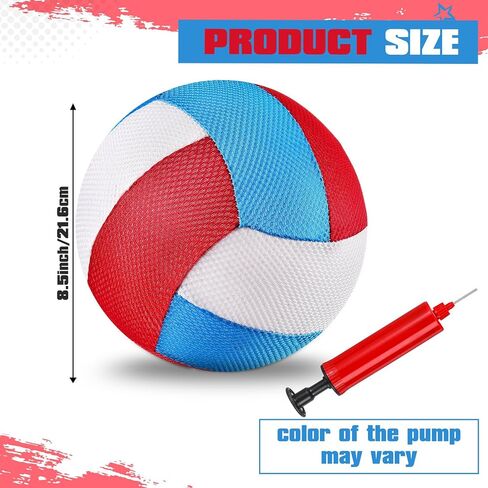 كرة طائرة Threan مقاس 8.5 بوصة مقاومة للماء مع تقنية Sure Grip Technology Water Beach Pool Volleyball للأطفال والمراهقين والبالغين لعبة حمام السباحة في الهواء الطلق وداخل المنزل in Kuwait
