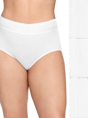 Warner's Women's No Pinching No Problems Dig-Free Cotton Blend High-Waist 3-Pack Brief Rs2093p in Saudi Arabia