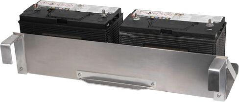 Extreme Max 3006.8759 Dual Hanging Boat and Pontoon Lift Battery Tray with 3" Flush-Mount Arms for 24V Systems in Kuwait