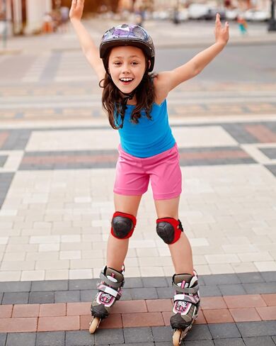 Feqo Girls Bike ، Run ، Hike Shorts - Cotton ، Low Rise ، Modern Style - Pink ، Black ، Purple in Kuwait