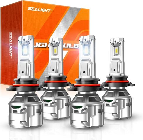 SEALIGHT 𝟗𝟎𝟎𝟓 𝐇𝟏𝟏 𝟔𝟎𝟎𝟎𝟎𝐋𝐌 𝐁𝐮𝐥𝐛𝐬, 𝟔𝟓𝟎𝟎𝐊 𝐂𝐨𝐨𝐥 𝐖𝐡𝐢𝐭𝐞 𝟗𝟎𝟎𝟓 𝐇𝟏𝟏 Fog Lights with 15000RPM Cooling Fan, 60,000-hour Ultra-long Lifespan, Plug-N-Play, Pack of 4 in Saudi Arabia