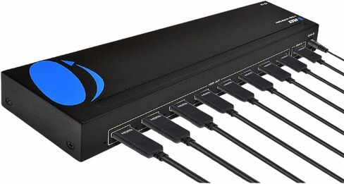 OREI 1x8 HDMI Extender Splitter 4K, Multiple Over Single Cable CAT6/7 4K@60Hz 4:4:4 HDCP 2.2 with IR Remote EDID Management - Up to 115 Ft - Loop Out - Low Latency - Full Support in Saudi Arabia