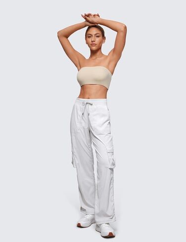 CRZ YOGA Softhold Womens Double Lined Strapless Bralettes - Tube Tops Bandeau Unlined Wireless Stretchy T-Shirt Everyday Bra in Saudi Arabia