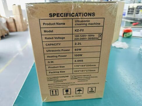 KECOOLKE 2.2 L Sonic Cleaner with Large Capacity with Heating and Time Setting 60 Watt Powerful Stainless Steel Professional Sonic Cleaner for Cleaning Tool Watch Glasses in Kuwait