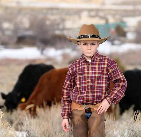 قبعة رعاة البقر من Jastore Kids For Boys Girls Western Western Belt Belt Wide Brim Fedora Hat Thort Up Assume in Kuwait