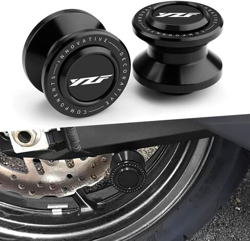 6MM Swingarm Spools Fit For Yamaha YZF R7 R1 R6 R6S R9 YZF600R 2023 2024 2025 | Rear Frame Stand R7 R3 R1 R9 M6 Swingarm Spools Frame Sliders R7 R3 R1 Stand Support Accessory YZF Accessories BE in Kuwait