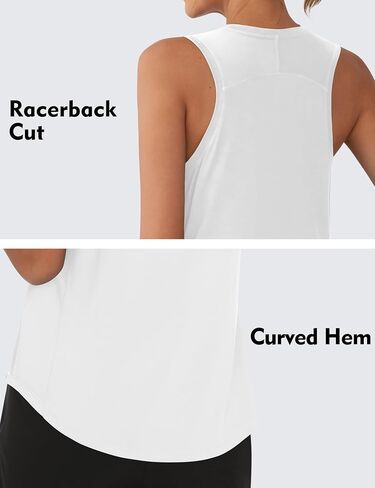 OYANUS Women's Summer Workout Tops Sleeveless Racerback Athletic Tank Top High Neck Loose Fit Running Gym Yoga Shirts in Saudi Arabia
