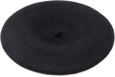 12 Pieces Berets for Women, Wool French Beret Hats for Women Costumes Artist Painter Caps Solid Color Style in Saudi Arabia