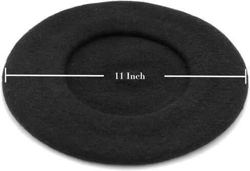 12 Pieces Berets for Women, Wool French Beret Hats for Women Costumes Artist Painter Caps Solid Color Style in Saudi Arabia