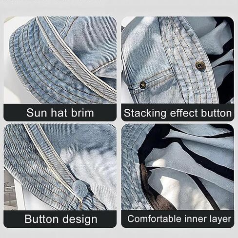 Beret Hats Denim Newsboy Cap Retro Artist Hat for Women Men in Kuwait