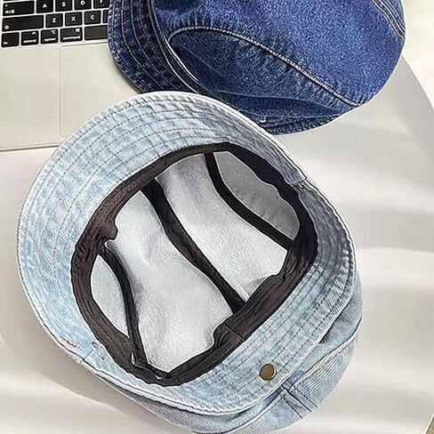 Beret Hats Denim Newsboy Cap Retro Artist Hat for Women Men in Kuwait