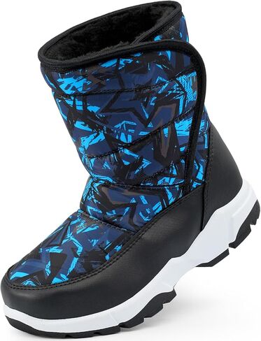 Boys Snow Winter Boots Kids Warm Fur Cozy Boot for Boy Cold Weather Boots Shoes in Kuwait