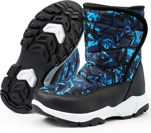 Boys Snow Winter Boots Kids Warm Fur Cozy Boot for Boy Cold Weather Boots Shoes in Kuwait