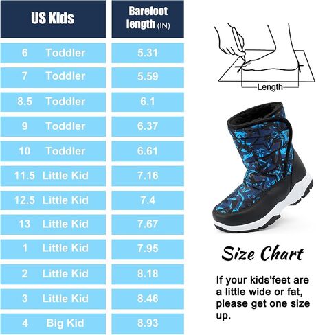 Boys Snow Winter Boots Kids Warm Fur Cozy Boot for Boy Cold Weather Boots Shoes in Kuwait