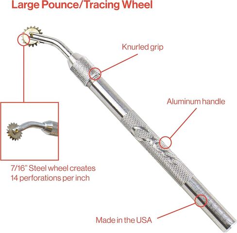 Excel Blades Pounce Wheel Set of 3, Stainless Steel, Aluminum Handles in Kuwait