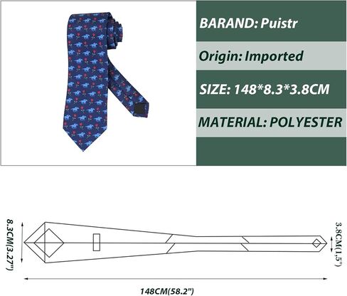 Mens Novelty Horse Horse Racing Tie 3.27" (8.3CM) Novelty Horse Ties For Men in Saudi Arabia
