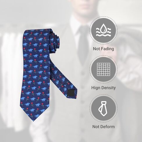 Mens Novelty Horse Horse Racing Tie 3.27" (8.3CM) Novelty Horse Ties For Men in Saudi Arabia