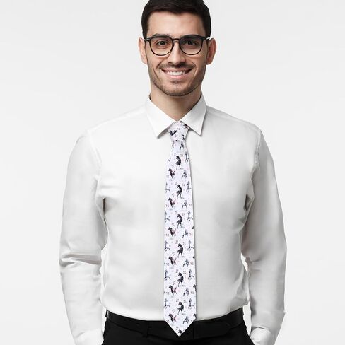 Mens Novelty Horse Horse Racing Tie 3.27" (8.3CM) Novelty Horse Ties For Men in Saudi Arabia