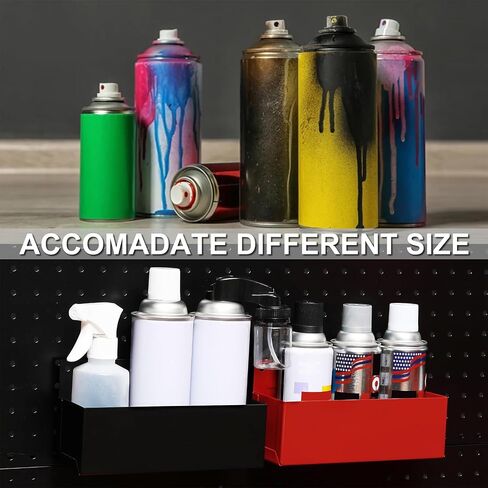 Mayouko Magnetic Aerosol Spray Can Can Can Brayer ، 8.3 "× 3" × 4.4 "، حامل زجاجة صندوق الأدوات المغناطيسي ، رف تخزين صندوق أدوات للصدر ، المرآب ، مساحة العمل in Kuwait