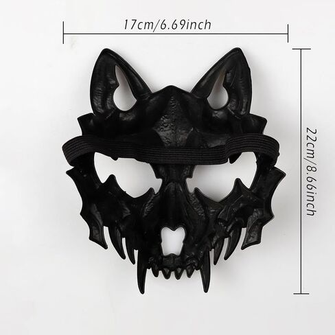 L'VOW Adult Full Face Mask Animal Skull Mask Realistic Scary Head Mask for Masquerade Halloween Party in Kuwait