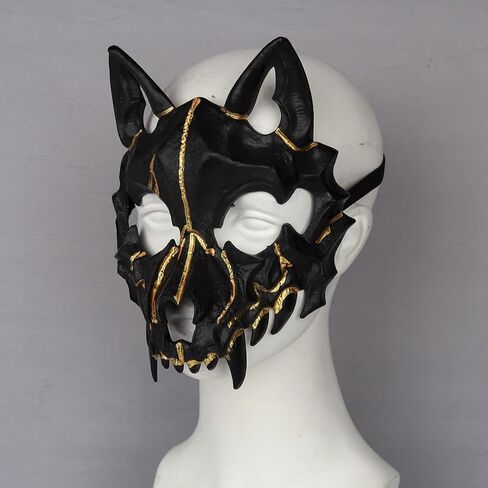 L'VOW Adult Full Face Mask Animal Skull Mask Realistic Scary Head Mask for Masquerade Halloween Party in Kuwait