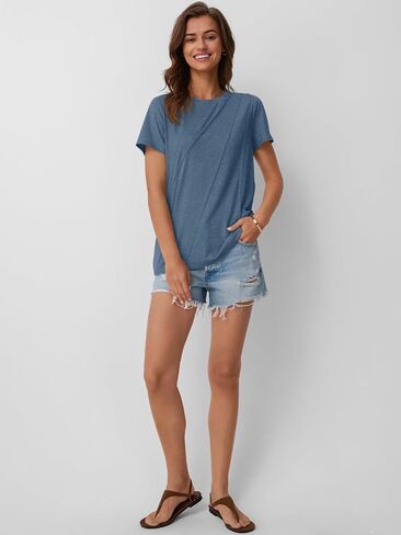 Outomet Womens Summer Tops تمرين القمصان شاطئ العطلات ملابس الأعمال Tshirts الأزياء الأزياء الربيع 2025 in Kuwait