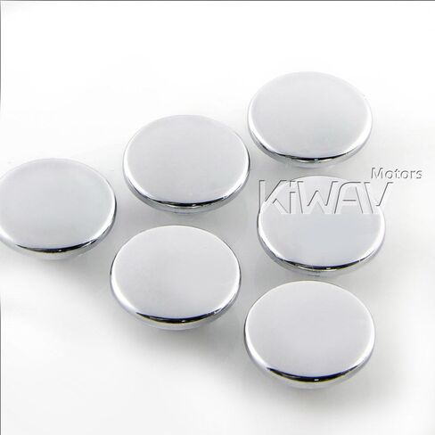 KiWAV Magazi motorcycle round bolt cap screw cover plug compatible for 8mm thread bolts (allen key M6) in Saudi Arabia