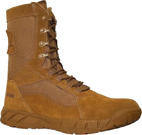 Lightweight Man Tactical Military Boots Combat Boots Anti-Collision Side Zipper Training Lace Up Outdoor Hiking Breathable Shoe in Saudi Arabia