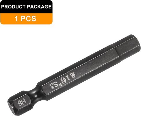 Harfington Hex Hex Hex Wick Bet Bit 6mm (H6) Metric 1/4 "Hex Shank 4" (100mm) S3 Steel Magnetic Impress in Saudi Arabia
