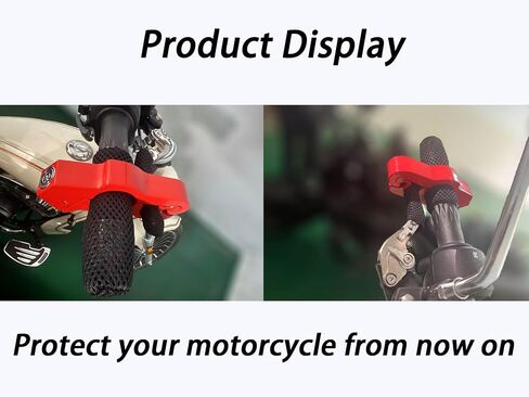 Motorcycle Lock Anti Theft, Heavy Duty Motorcycle Brake Throttle Grip Lock with Scratch Protective Sleeves, Motorcycle Accessories for Moped Dirt Bike Scooter and ATV in Saudi Arabia