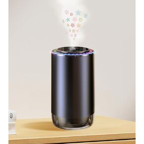 【Misting & Light Freshener】 Smart WaterLess Essential Oil Diffuser for Home & Car, Auto On/Off, Battery Powered, Sentiment Refill Oil Aroma with Long-Lasting Scent, Gifts for Men and Women-Lavender