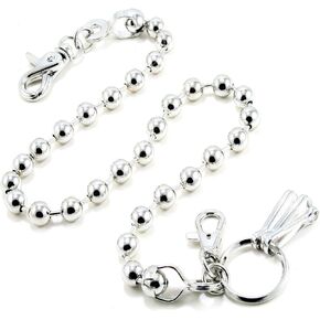 Double K Marble Link Strong Biker Key Jean Wallet Chain (30 "/22") SLV & BLK CS20MLT
