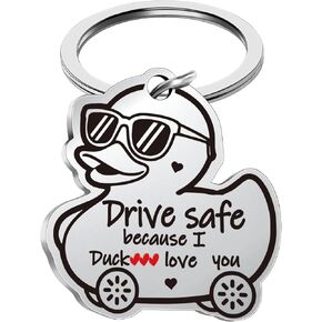 Jettryran Anniversary Birthday Gifts for Men Women Husband Boyfriend Guy Fathers Day I Love You gift for Him Her Wife Girlfriend Daughter Sister Dad Mom Mothers Valentines Gift Drive Safe Keychain