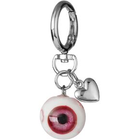 Goth Keychain Horror Eyeball Bag Charms Halloween Accessories Gothic keychain Key Ring Funny Decor Cool Purse Charms for Men Women
