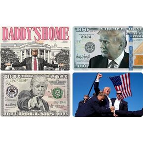 Credit Card Skin Sticker Set, Donald Debit Card Skin Sticker for EBT Credit, Debit, and Transportation Key, Waterproof, Scratchproof, Anti-Wrinkling Debit Card Cover