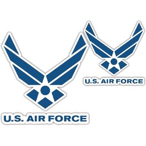 Shop A Thing US Air Force Stickers for Car Truck Van Window Bumper Laptop Tablet Cup Tumbler Water Bottle 4 inch appx 4 Pieces SAT -035