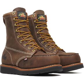 Thorogood Men's American Heritage 8" Moc Wedge Safety Toe Industrial Boot