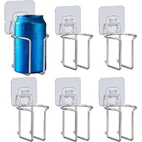 Skywin-Wall Mounted Cup Holder- 2 Pack Large Metal Cup Holder for Yacht, Truck, Car, RV- Installs on Walls and Railings- Mountable Cup Holder Perfect for Drink Cans, Bottles & Cups (Adhesive Mount)