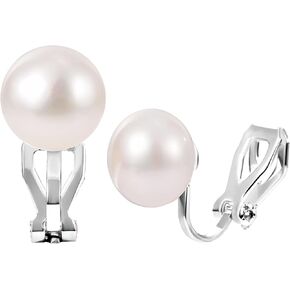 Freshwater Cultured Real Pearl Clip On Earrings Comfortable Genuine Pearl Non Pierced Ears Jewelry for Women Wedding Bridal