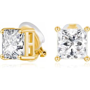 FAMARINE CZ Clip on Earrings for Women Clip Earring Non-pierced Earrings in Kuwait
