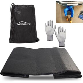 2025 New 60''x28'' Rolling Creeper Mat, Black Car Repair Mat, Foldable Car Repair Pad Suitable for Car Repair Work on All Terrains