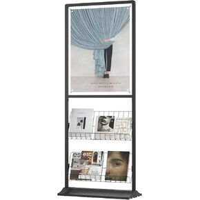 AIWFL Poster Sign Sign Sign Stand Floor STAND 23.6 × 30.3 بوصة ، قابلة للوقوف على الحامل مع موقف لافتة الملصقات ، مكاتب مراكز التسوق للمعارض للمعارض للمعارض.