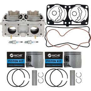 NICHE Cylinder Piston Gasket Kit for Polaris Pro RMK Rush SKS 800 Pro X Switchback Adventure 3022828 5813826