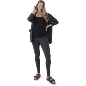 Pact Women's Made with Organic Cotton Maternity Leggings, On The Go Pregnancy Yoga Pants