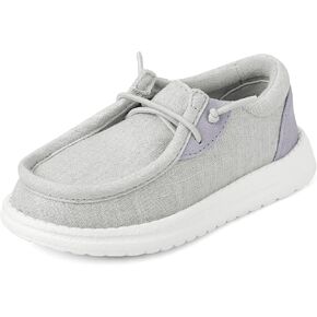The Children's Place,Baby Boys and Toddler Casual Slip On Shoes,Grey Canvas,Toddler,4