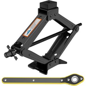 Universal Car Jack Kit Scissor Jack for Car 2 Ton Ther Fare Tyre Kit ، مجموعة إصلاح جاك المحمولة مع وجع العروة ، مقبس لرفع السيارات للسيارات/سيارات الدفع الرباعي/MPV