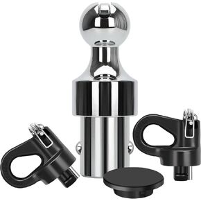 60692 Puck System Gooseneck Hitch Ball Kit, 2-5/16 Inch Ball 30000lbs GTW Compatible with 2013-2024 Ford F250 F350 F450, 2016-2024 Chevrolet Silverado, GMC Sierra & Nissan Titan XD