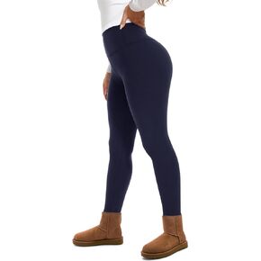 Gayhay Fleece مبطن طماق للنساء - شتاء سميك دافئ حراري مرتفعة مرتفعة البطن.