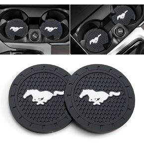 Car Cup Holder Coaster for Ford Bronco Silicone Cupholder Coaster,Car Interior Accessories,2.76 Inch 2 Pieces